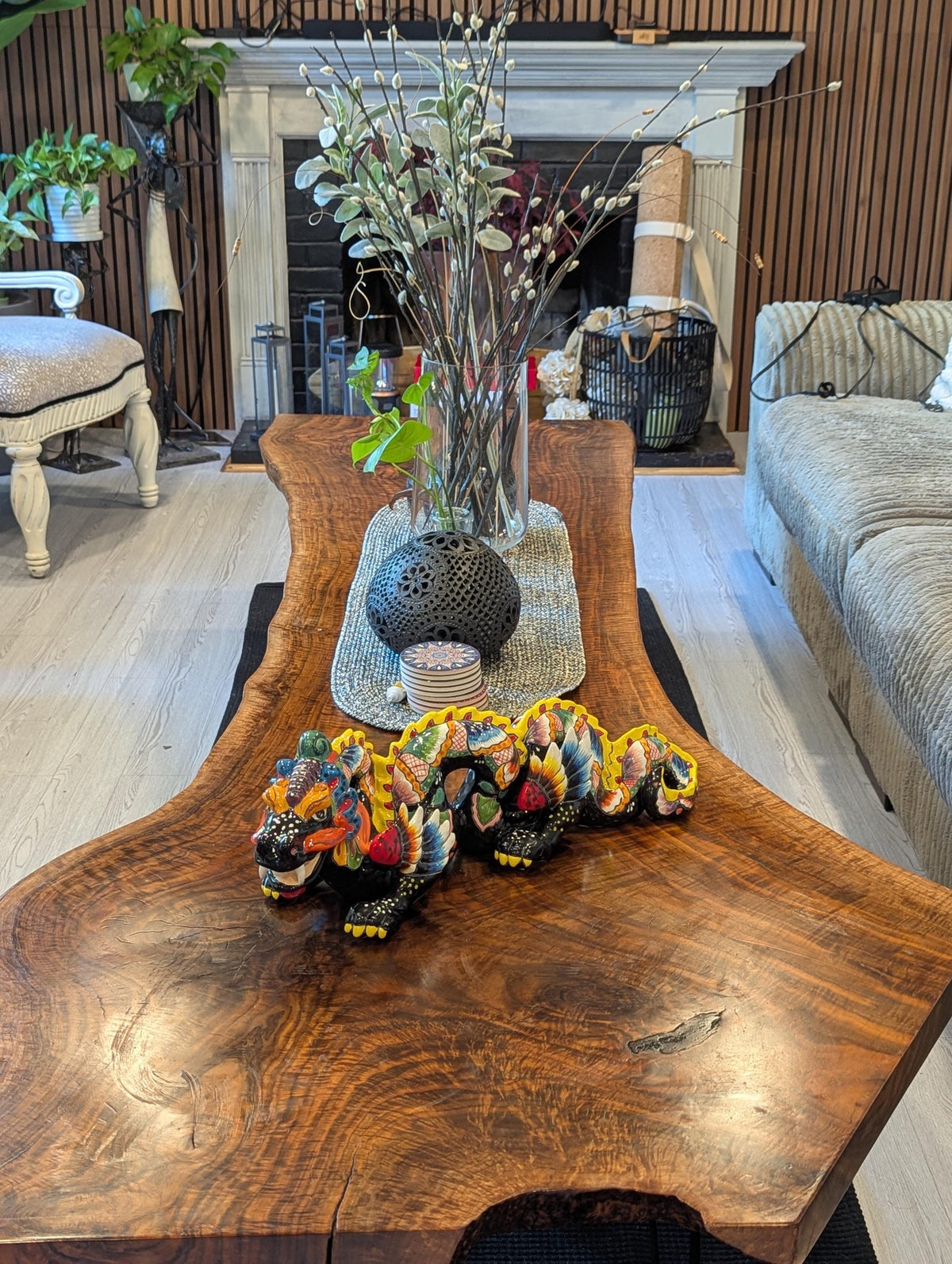 Pre-Order | Dragon Home Decor & Garden Art | Gorgeous Handmade Talavera Dragon - Enhance Your Home, Porch or Outdoor Decorations, Ships 10-1
