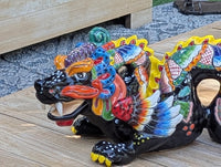 Pre-Order | Dragon Home Decor & Garden Art | Gorgeous Handmade Talavera Dragon - Enhance Your Home, Porch or Outdoor Decorations, Ships 10-1
