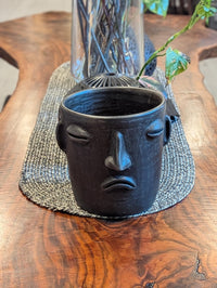 Sad Face Planter | Handmade Pottery from Atzompa, Mexico