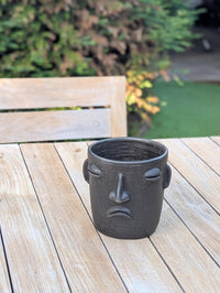 Sad Face Planter | Handmade Pottery from Atzompa, Mexico