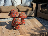 Mushroom Garden Decor | Set of 3 Handmade Ceramic Mexican Toadstools