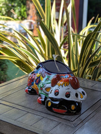 Cow Planter Talavera Pottery | Use Ceramic Cow Flower Pot for Outdoor or Indoor Plants, Handmade Cow Gifts