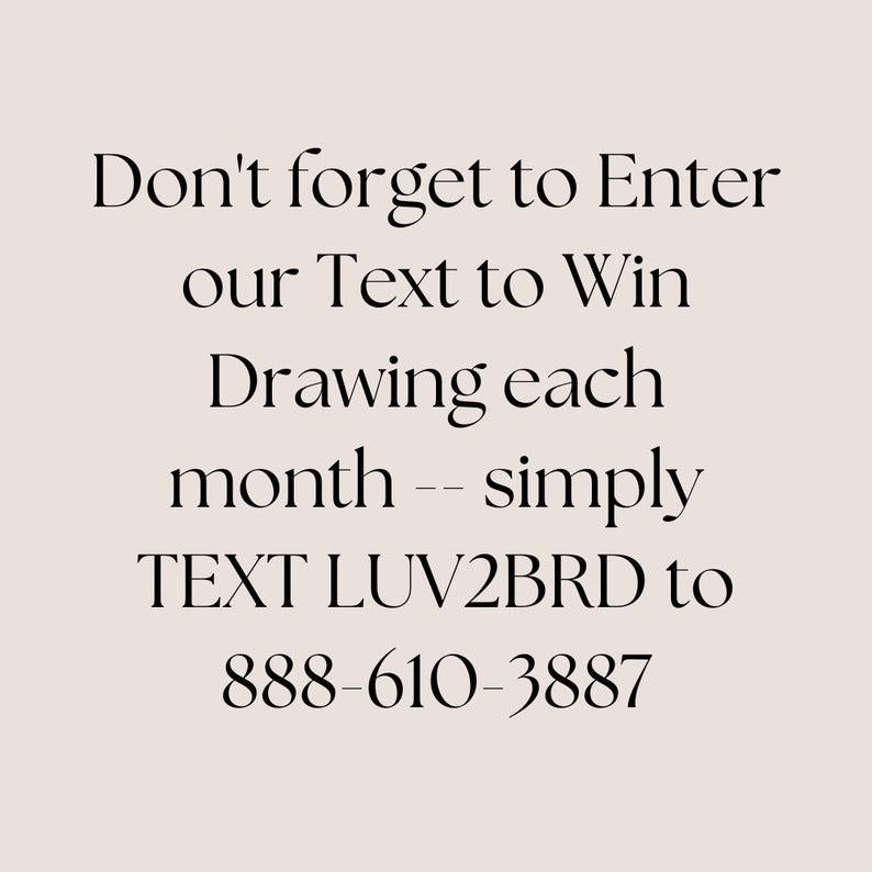 Don't forget to enter our text to win