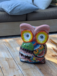 Ceramic Owl Planter | Talavera Pottery is Indoor Flower Pot or Outdoor Garden Decor - a Mexican Planter & Plant Pot for Home Decor, Owl Gift
