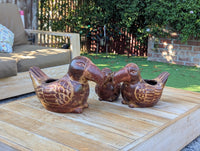 Toucan Planters | Handmade Mexican Pottery is Heavy Clay Garden Decor