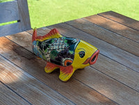 Ceramic Fish Talavera Pottery Handmade in Mexico, Fish Home Decor & Garden or Porch Decor, Yard Art and Unique Gift for Fish Lovers