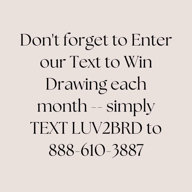 Don't forget to enter our text to win