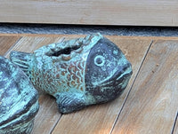 Fish Planter is Handmade Mexican Pottery | Clay Plant Pot for Outdoor Garden Decoration or Indoor Home Decor, Hand Painted Yard Art, 3 Sizes