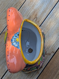 Ceramic Owl Planter, Talavera Pottery is Colorful Indoor Flower Pot or Outdoor Owl Decor, Mexican Planter & Plant Pot Home Decor Owl Gift