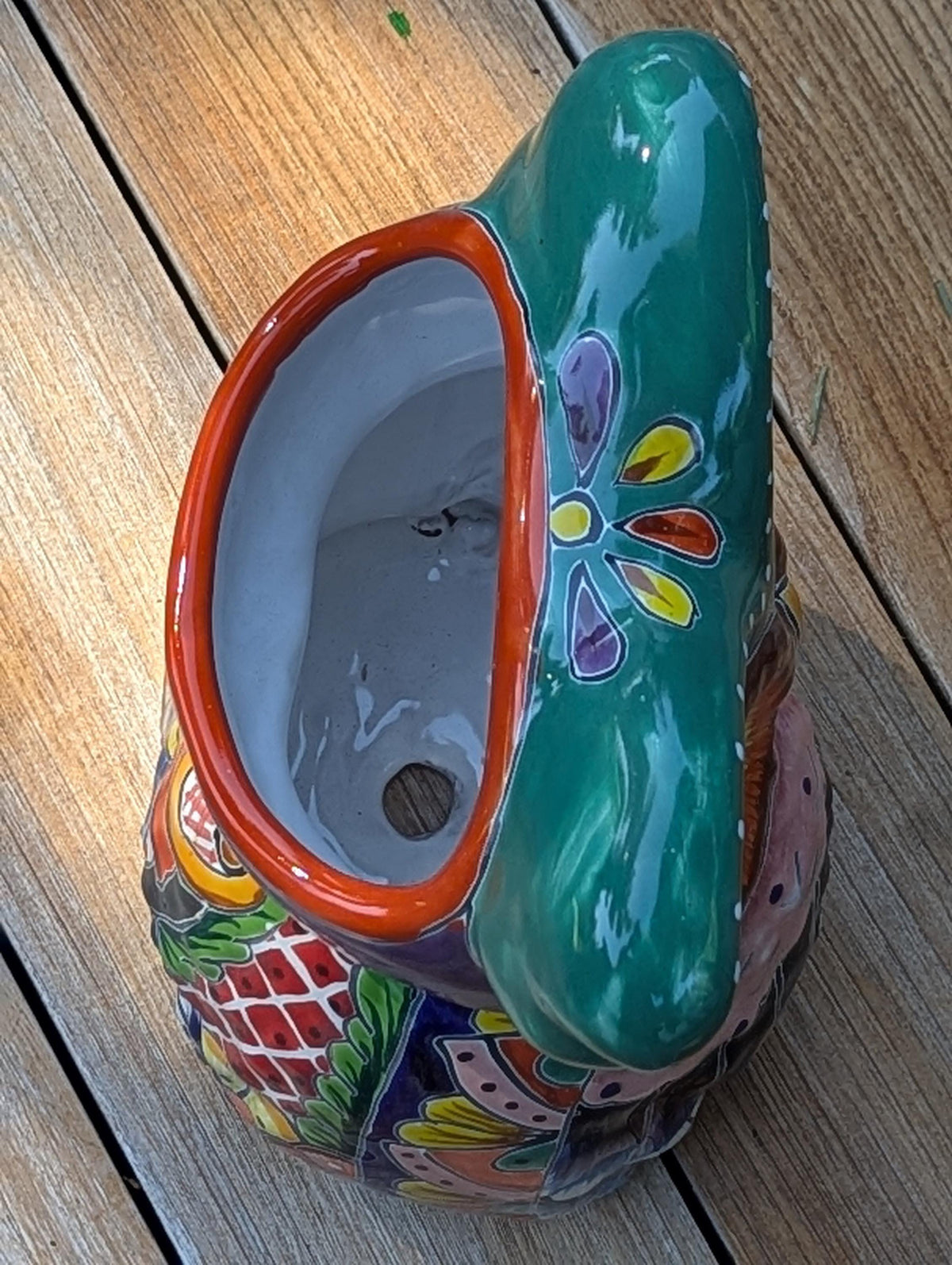 Ceramic Owl Planter, Talavera Pottery is Colorful Indoor Flower Pot or Outdoor Owl Decor, Mexican Planter & Plant Pot Home Decor Owl Gift