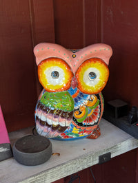 Ceramic Owl Planter | Talavera Pottery is Indoor Flower Pot or Outdoor Garden Decor - a Mexican Planter & Plant Pot for Home Decor, Owl Gift
