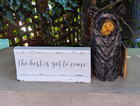 Black Bear Home Decoration | Handmade by Chainsaw this Cute Bear is a Wooden Statue for Your Kitchen Counter, Home Accent or Yard Art