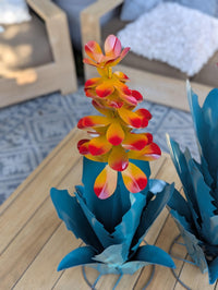 Flowering Agave Metal Cactus Yard Art & Garden Decor | Lifelike Handmade Agave Plant Pair Mexican Yard Art for Your Home or Outdoor Spaces