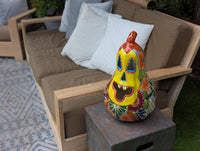 Halloween Pumpkin | Talavera Pottery is Jack-o-Lantern Home Decor and Mexican Art for Trick or Treat, Outdoor Patio Decor