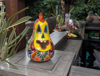 Halloween Pumpkin | Talavera Pottery is Jack-o-Lantern Home Decor and Mexican Art for Trick or Treat, Outdoor Patio Decor