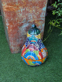Halloween Pumpkin | Talavera Pottery is Jack-o-Lantern Home Decor and Mexican Art for Trick or Treat, Outdoor Patio Decor