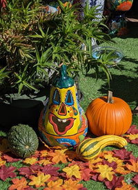 Halloween Pumpkin | Talavera Pottery is Jack-o-Lantern Home Decor and Mexican Art for Trick or Treat, Outdoor Patio Decor