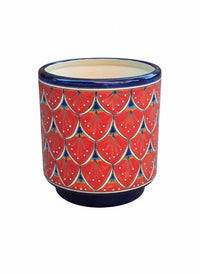 Talavera Planter | Watermelon Slices is 14" Handmade Ceramic Mexican Pottery | Ships 6-22