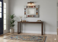 Talavera Tile & Punched Tin Mirror | Indoor Decor