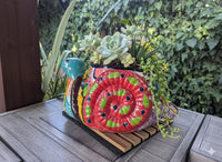 Talavera Snail Planter | Hand-painted Mexican Pottery Garden Decor