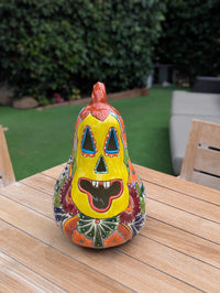 Halloween Pumpkin | Talavera Pottery is Jack-o-Lantern Home Decor and Mexican Art for Trick or Treat, Outdoor Patio Decor