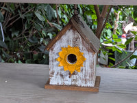 Wooden Birdhouse is Handmade Mexican Folk Art Garden Decor
