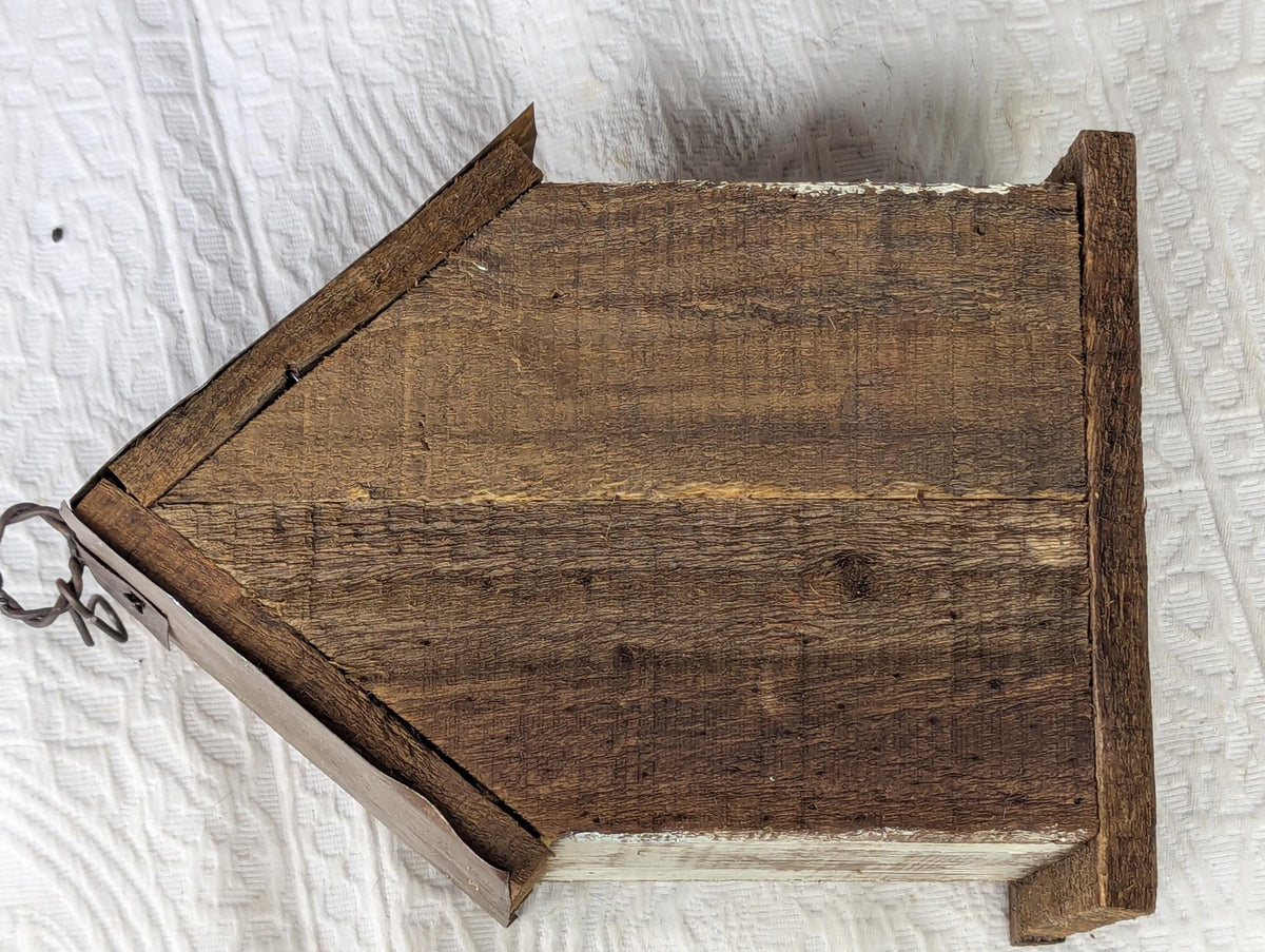 Wooden Birdhouse is Handmade Mexican Folk Art Garden Decor