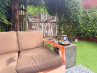 Ceramic Bird Feeder Talavera Pottery, Decorative Outdoor Hanging Feeder Station with Chain, Handmade Mexican Pottery Attract Wild Birds