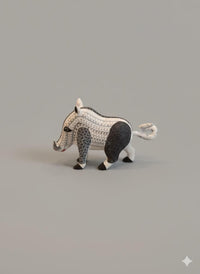 Warthog Alebrije is Genuine Mexican Folk Art | Vibrant Handcraftsmanship on this Oaxacan Wood Carving is Superb, Collectible Home Decor