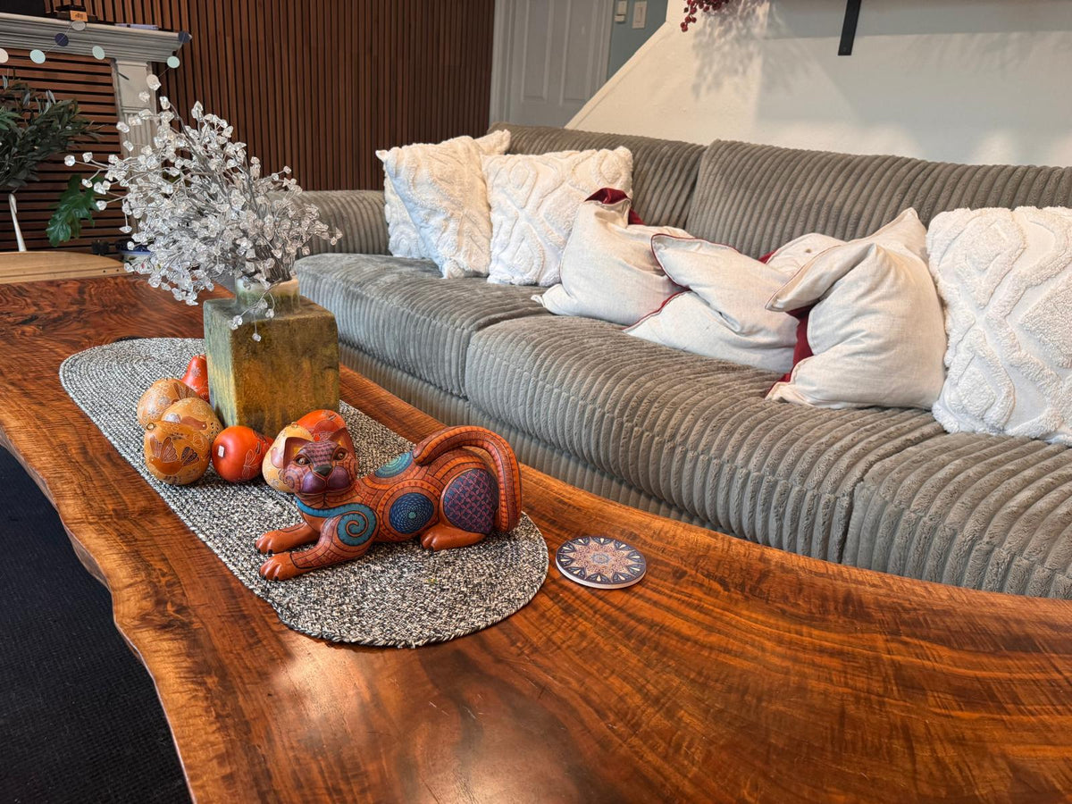 Cat Alebrije is Genuine Mexican Folk Art | Vibrant Handcraftsmanship on this Oaxacan Wood Carving is Superb, Collectible Home Decor