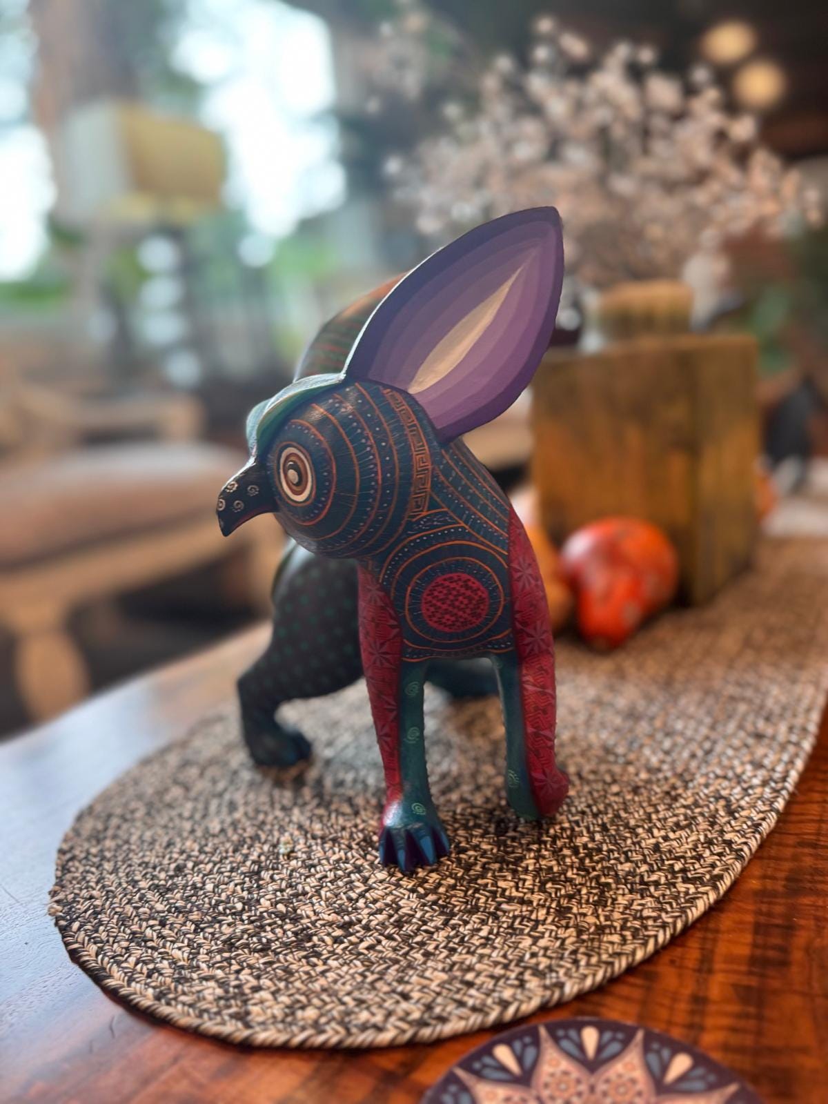 Fusion Owl Alebrije Figurine, Handmade Home Decor, Folk Art from Oaxaca Mexico, Original Wood Sculpture, Unique Fusion Statue Gift