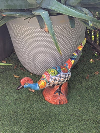 Talavera Roadrunner is Handmade Mexican Ceramic Garden Art