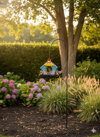 Ceramic Bird Feeder Talavera Pottery, Decorative Outdoor Hanging Feeder Station, Handmade Mexican Pottery Attract Wild Birds