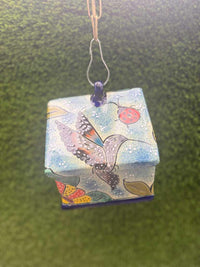 Ceramic Bird Feeder Talavera Pottery, Decorative Outdoor Hanging Feeder Station, Handmade Mexican Pottery Attract Wild Birds