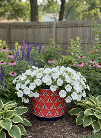 Talavera Planter | Watermelon Slices is 14" Handmade Ceramic Mexican Pottery | Ships 6-22
