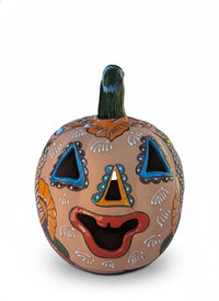 Talavera Pumpkin: Handmade Mexican Halloween Decor for Trick-or-Treat