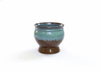 Ceramic Planter and Glazed Pot from Mexico | Green Oxide Aqua & Earth is Handcrafted Contemporary Outdoor Decor and Large Garden Plant Pot