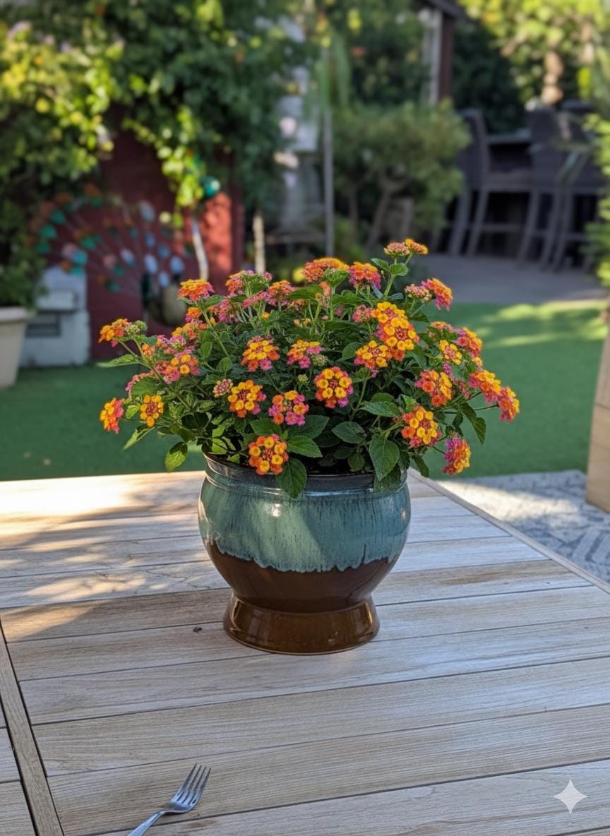 Ceramic Planter and Glazed Pot from Mexico | Green Oxide Aqua & Earth is Handcrafted Contemporary Outdoor Decor and Large Garden Plant Pot