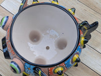 Hand-Painted Talavera Blowfish Planter: Mexican Pottery Garden Decor