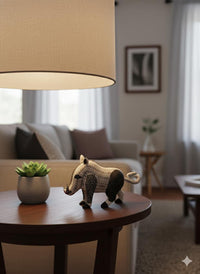 Warthog Alebrije is Genuine Mexican Folk Art | Vibrant Handcraftsmanship on this Oaxacan Wood Carving is Superb, Collectible Home Decor