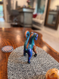 Fox Alebrije is Genuine Mexican Folk Art | Vibrant Handcraftsmanship on this Oaxacan Wood Carving is Superb, Collectible Home Decor