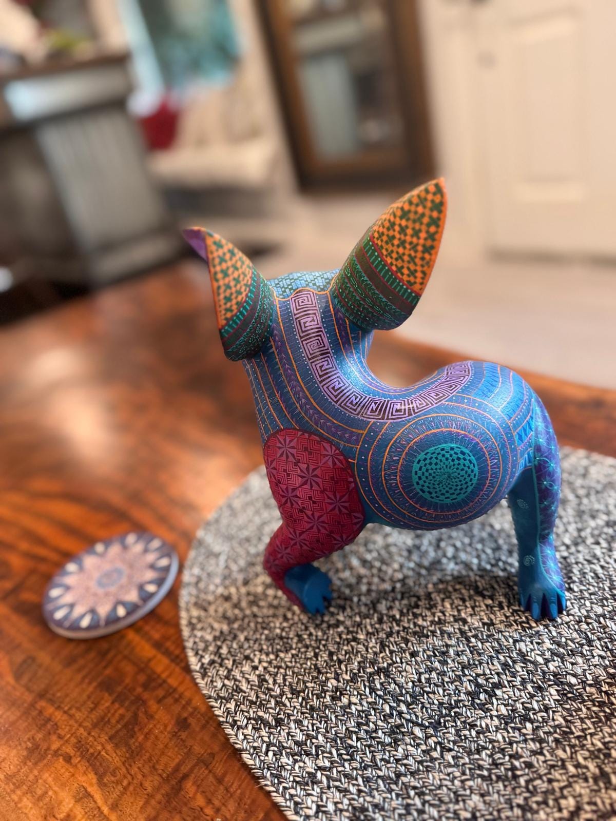 Fusion Owl Alebrije Figurine, Handmade Home Decor, Folk Art from Oaxaca Mexico, Original Wood Sculpture, Unique Fusion Statue Gift