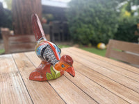 Talavera Roadrunner is Handmade Mexican Ceramic Garden Art
