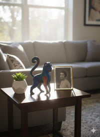 Monkey Alebrije is Genuine Mexican Folk Art | Vibrant Handcraftsmanship on this Oaxacan Wood Carving is Superb, Collectible Home Decor