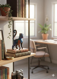 Monkey Alebrije is Genuine Mexican Folk Art | Vibrant Handcraftsmanship on this Oaxacan Wood Carving is Superb, Collectible Home Decor