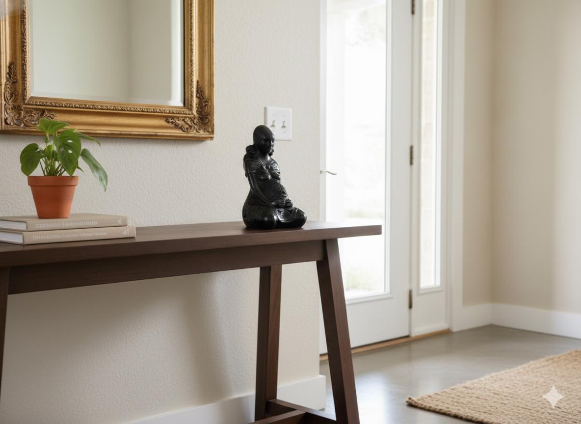 Pregnant Mom with Baby Figurine Home Decor in Barro Negro | Handmade Black Clay Mexican Pottery from San Bartolo near Oaxaca, Mexico