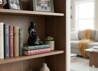 Pregnant Mom with Baby Figurine Home Decor in Barro Negro | Handmade Black Clay Mexican Pottery from San Bartolo near Oaxaca, Mexico