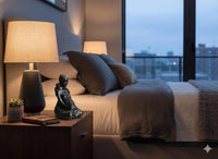 Pregnant Mom with Baby Figurine Home Decor in Barro Negro | Handmade Black Clay Mexican Pottery from San Bartolo near Oaxaca, Mexico