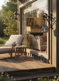 Ceramic Bird Feeder Talavera Pottery, Decorative Outdoor Hanging Feeder Station, Handmade Mexican Pottery Attract Wild Birds