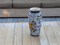 Ceramic Talavera Vase is Exquisite Handmade Mexican Pottery | Decorative Flower Vase is Gorgeous Centerpiece for Home Decor or Yard Decor